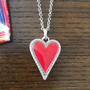 Brighton Dazzling Red Heart Necklace